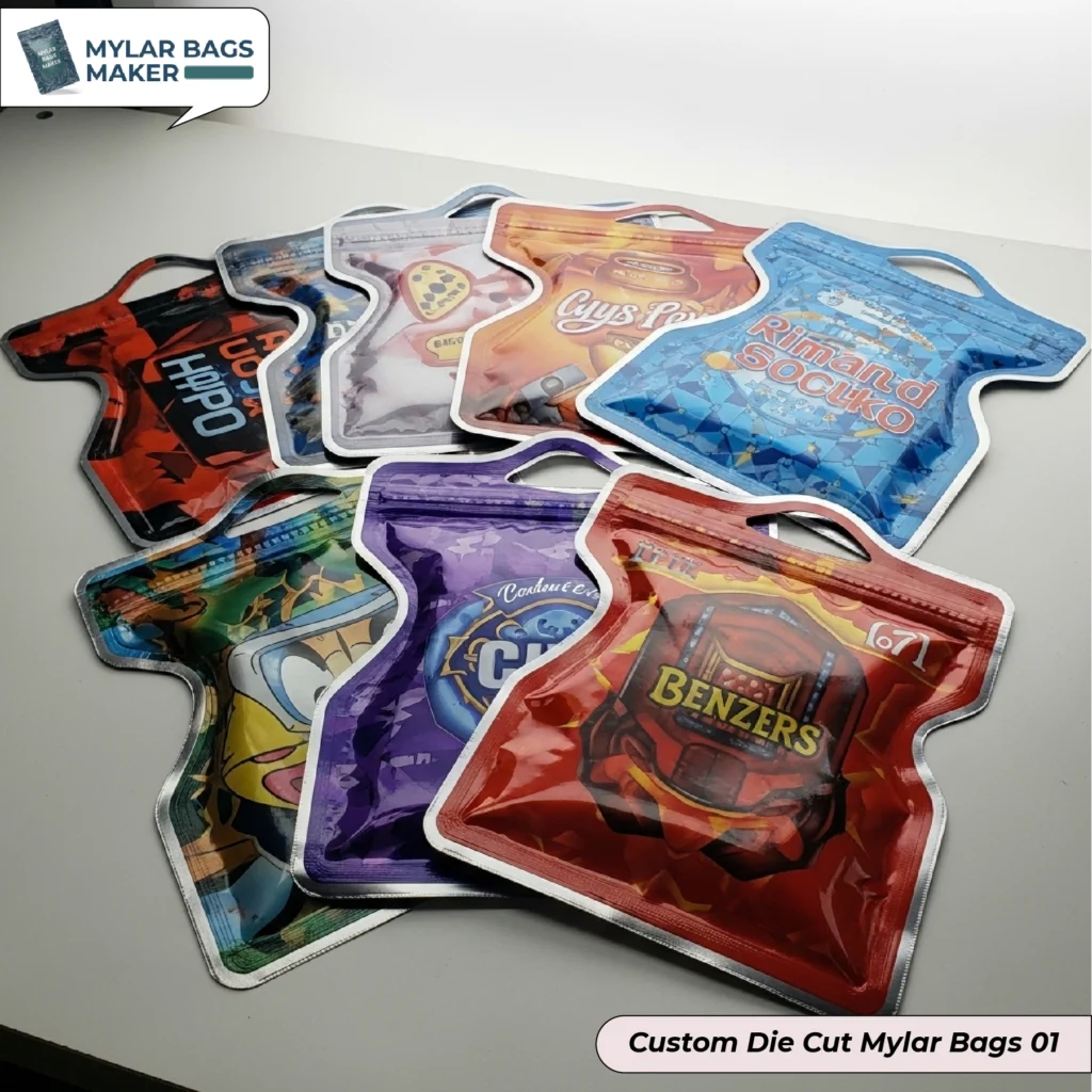 Custom Die Cut Mylar Bags 01