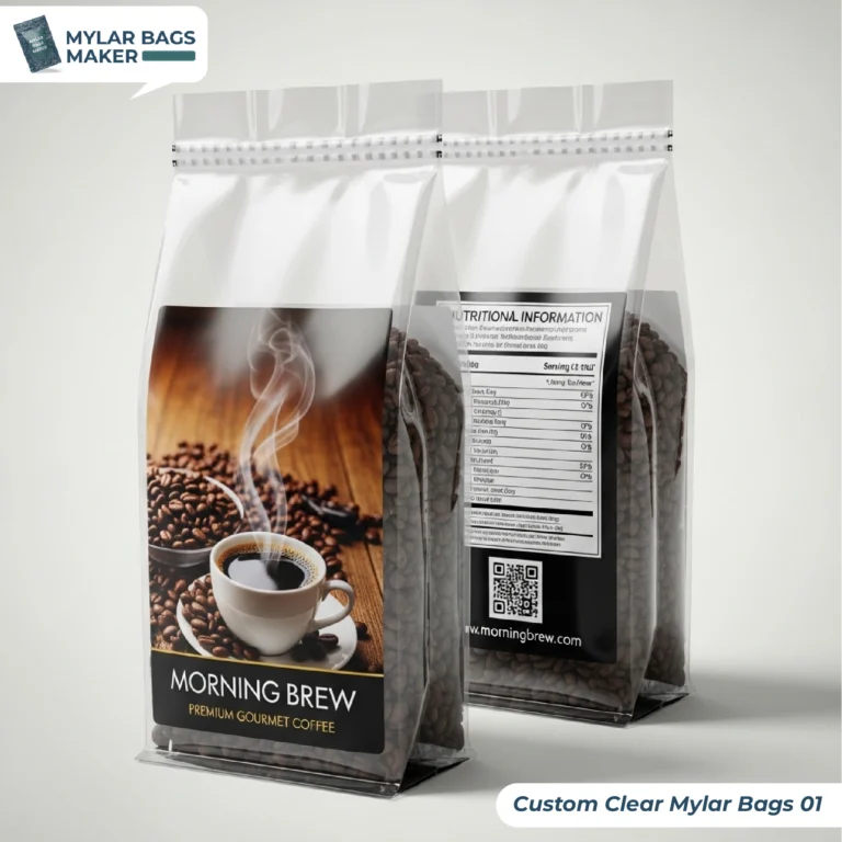 Custom Clear Mylar Bags