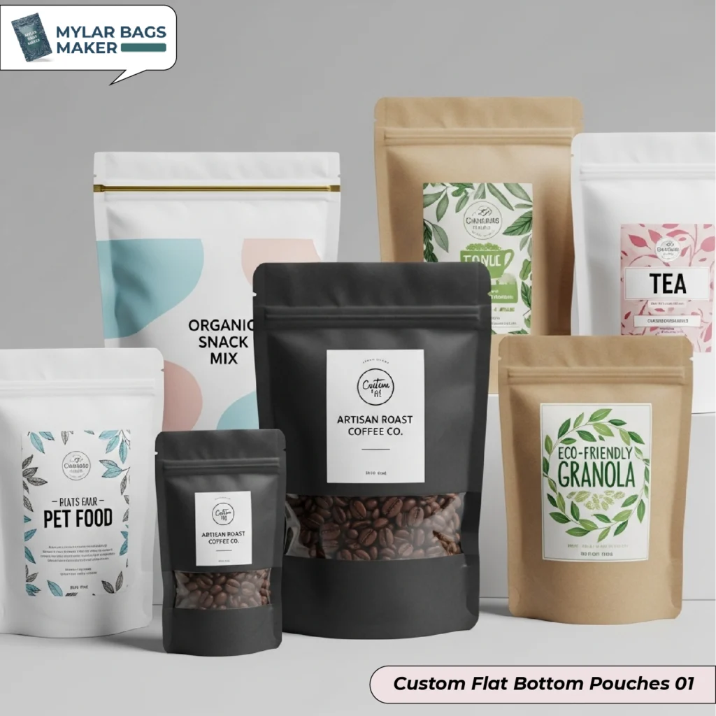 Custom Flat Bottom Pouches 01