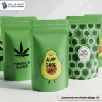 Custom Green Mylar Bags 01