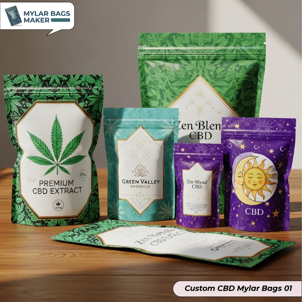 Custom CBD Mylar Bags 01