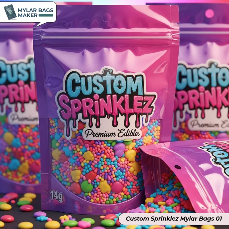 Custom Sprinklez Mylar Bags
