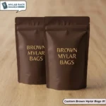 Custom Brown Mylar Bags 01