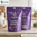 Custom Purple Mylar Bags 01