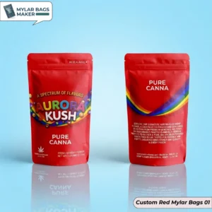 Custom Red Mylar Bags 01