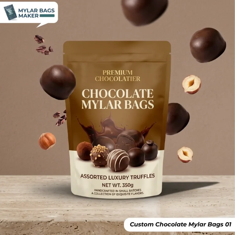 Custom Chocolate Mylar Bags