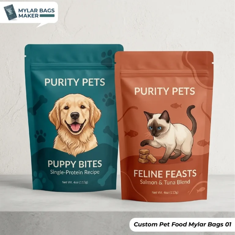 Custom Pet Food Mylar Bags