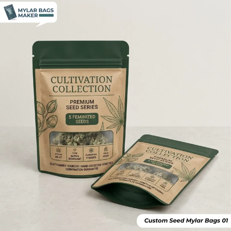 Custom Seed Mylar Bags