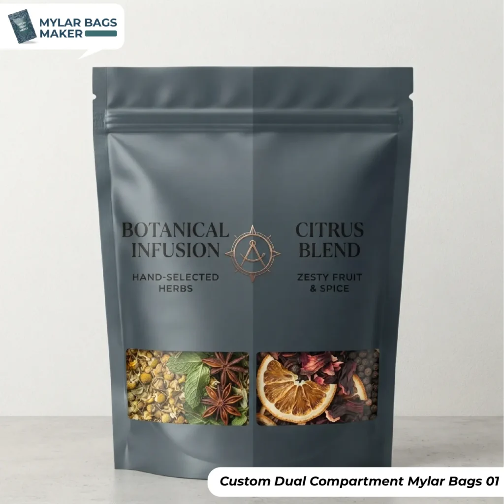 Custom Dual Compartment Mylar Bags 01